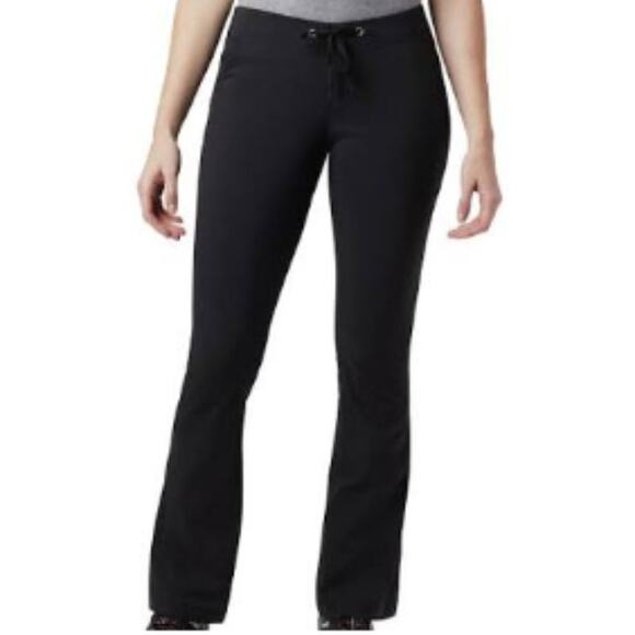 COLUMBIA Omni Shield Black Mid Rise Bootcut Active Hiking Outdoor Pants Small - Picture 1 of 11